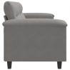 Canapé à 2 places Gris foncé 140 cm Tissu microfibre 616867616867