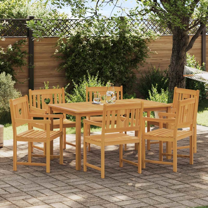 Chaises de jardin 6 pcs Naturel Bois d'Acacia Massif 616868616868