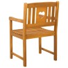 Chaises de jardin 6 pcs Naturel Bois d'Acacia Massif 616868616868