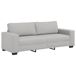 Canapé 3 places Gris nuage 220x77x82 cm tissu 616869616869