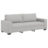 Canapé 3 places Gris nuage 220x77x82 cm tissu 616869616869