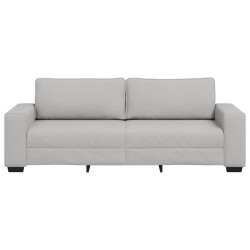 Canapé 3 places Gris nuage 220x77x82 cm tissu 616869616869