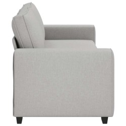 Canapé 3 places Gris nuage 220x77x82 cm tissu 616869616869