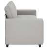 Canapé 3 places Gris nuage 220x77x82 cm tissu 616869616869