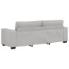 Canapé 3 places Gris nuage 220x77x82 cm tissu 616869616869