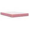 Cadre de lit avec matelas Rose 140 x 200 cm Velours 616870616870
