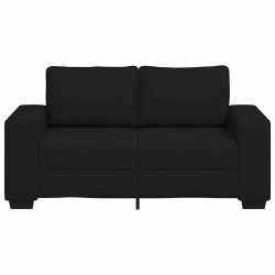 Canapé à 2 places noir 160x77x82 cm tissu 616872616872