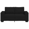 Canapé à 2 places noir 160x77x82 cm tissu 616872616872