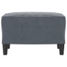 Repose-pied Gris foncé 60x50x41 cm Velours 616874616874