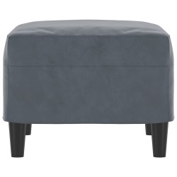 Repose-pied Gris foncé 60x50x41 cm Velours 616874616874
