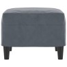Repose-pied Gris foncé 60x50x41 cm Velours 616874616874