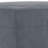 Repose-pied Gris foncé 60x50x41 cm Velours 616874616874