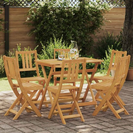 Chaises de bistrot d'extérieur 6 pcs Naturel 616878616878