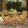 Chaises de bistrot d'extérieur 6 pcs Naturel 616878616878