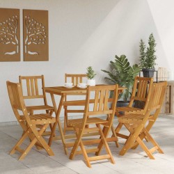 Chaises de bistrot d'extérieur 6 pcs Naturel 616878616878