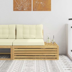 Canapé d'extérieur extrémité Blanc 115 x 83 x 73 cm 616879616879
