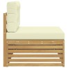 Canapé d'extérieur extrémité Blanc 115 x 83 x 73 cm 616879616879