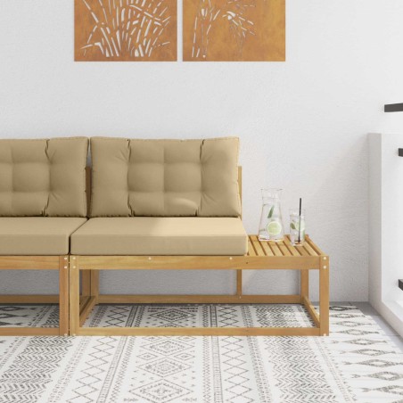 Canapé d'extérieur en bout Blanc 115 x 83 x 73 cm Polyester 616880616880