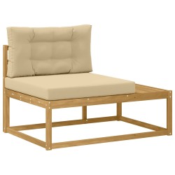 Canapé d'extérieur en bout Blanc 115 x 83 x 73 cm Polyester 616880616880