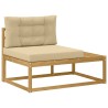 Canapé d'extérieur en bout Blanc 115 x 83 x 73 cm Polyester 616880616880