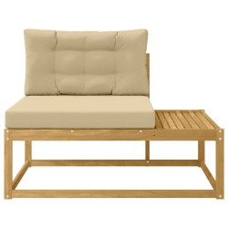 Canapé d'extérieur en bout Blanc 115 x 83 x 73 cm Polyester 616880616880