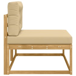 Canapé d'extérieur en bout Blanc 115 x 83 x 73 cm Polyester 616880616880