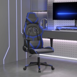 Chaise de jeu Noir et bleu Similicuir 616882616882