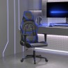 Chaise de jeu Noir et bleu Similicuir 616882616882