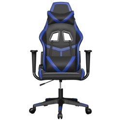Chaise de jeu Noir et bleu Similicuir 616882616882