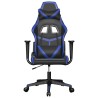 Chaise de jeu Noir et bleu Similicuir 616882616882