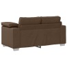 Canapé deux places Marron 160 cm tissu 616884616884