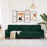 Canapé à 3 places Vert foncé 210 cm Velours 616885616885