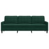 Canapé à 3 places Vert foncé 210 cm Velours 616885616885