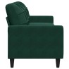 Canapé à 3 places Vert foncé 210 cm Velours 616885616885