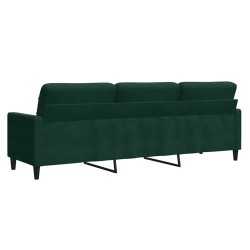 Canapé à 3 places Vert foncé 210 cm Velours 616885616885