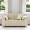 Canapé deux places Crème 160 cm tissu 616886616886