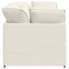 Canapé modulable avec coussins velours crème 616891616891
