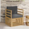Canapé d’extérieur Polyester Blanc et anthracite 616892616892