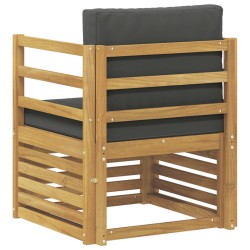 Canapé d’extérieur Polyester Blanc et anthracite 616892616892