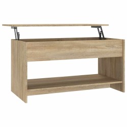 Table basse chêne sonoma 102x50x52,5 cm bois d'ingénierie 616896616896