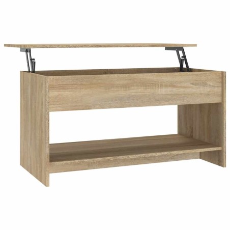 Table basse chêne sonoma 102x50x52,5 cm bois d'ingénierie 616896616896