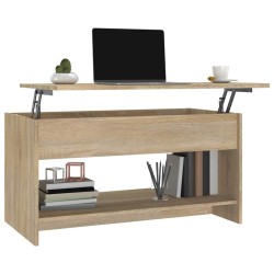 Table basse chêne sonoma 102x50x52,5 cm bois d'ingénierie 616896616896