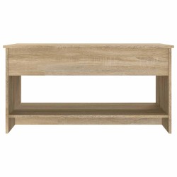 Table basse chêne sonoma 102x50x52,5 cm bois d'ingénierie 616896616896