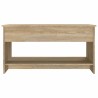 Table basse chêne sonoma 102x50x52,5 cm bois d'ingénierie 616896616896