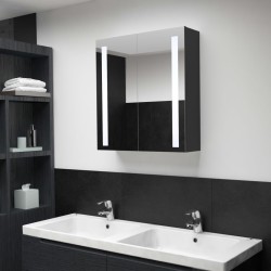 Armoire de salle de bain à miroir LED 62x14x60 cm 616898616898
