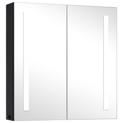 Armoire de salle de bain à miroir LED 62x14x60 cm 616898616898