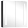 Armoire de salle de bain à miroir LED 62x14x60 cm 616898616898