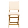 Chaises de bistrot d'extérieur avec coussin 8 pcs Crème blanc 616899616899