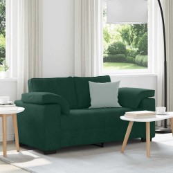 Canapé deux places vert foncé 160 x 77 x 82 cm velours 616900616900
