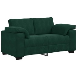 Canapé deux places vert foncé 160 x 77 x 82 cm velours 616900616900